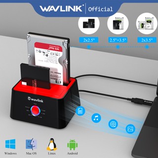 [2x16TB] Wavlink ฮาร์ดไดรฟ์ภายนอก USB 3.0 เป็น SATA I II III สําหรับ 2.5 3.5 นิ้ว HDD SSD รองรับ UASP