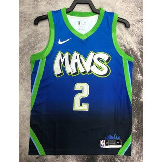 hot pressed nba Dallas Mavericks No. 2 Irving blue city edition basketball jersey