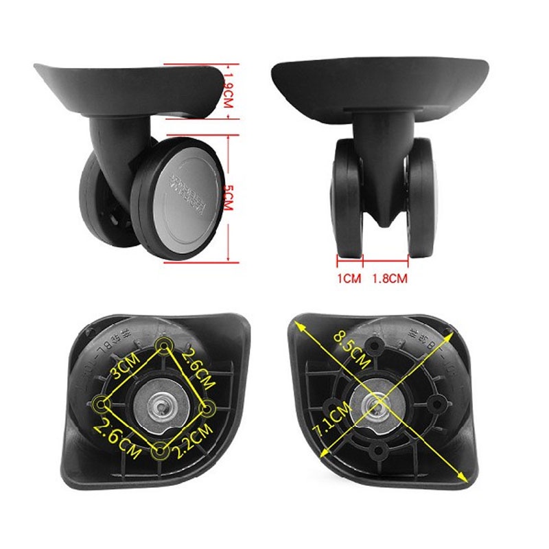 Benz BL-104 ไม่มีโลโก้อเมริกันกระเป๋าเดินทางสัมภาระกิจกรรมละหุ่ง BL104 ล้อ MZ-D142 universal ล้อ roller BG9 Hongsheng A196