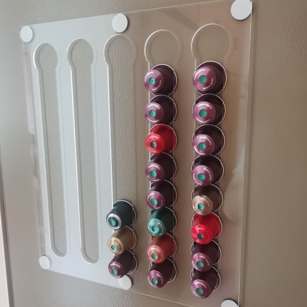 Magnetic Nice Paiso Capsule Coffee Storage Rack หนานําเข้าอะคริลิคแม่เหล็กแคปซูล Rack