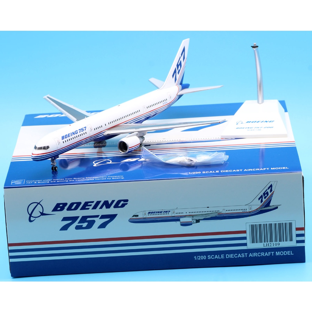 LH2109 เครื่องบินสะสมโลหะผสม JC Wings 1:200 โบอิ้ง B757-200 "House Color" เครื่องบินDiecast Jet Mode