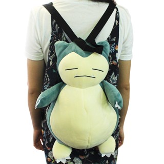 กระเป๋าเป้สะพายหลัง กระเป๋าสะพายไหล่ กระเป๋าถือ ลายการ์ตูนโปเกม่อน Snorlax Kawaii อเนกประสงค์ ขนาด 45 ซม. เหมาะกับของขวัญ สําหรับเด็ก