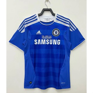 เสื้อกีฬาแขนสั้น ลายทีมชาติฟุตบอล CFC Drogba 2011 Torres 11 12 Final Football Shirt Crespo Classic COLE ZOLA Vialli Chelsea สไตล์วินเทจ