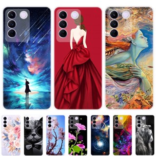 เคสสำหรับ Vivo V27e เคสซิลิโคน Soft Back Cover เคส Vivo V27e V 27e Case Silicone