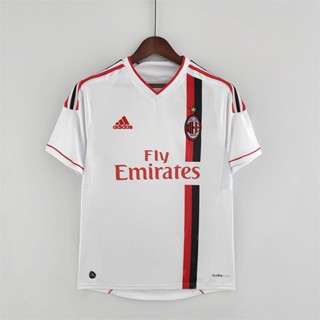 เสื้อกีฬาแขนสั้น ลายทีมชาติฟุตบอล Milan 11-12 AC ชุดเยือน สไตล์เรโทร