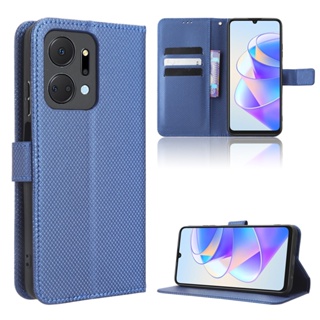Honor X7A Case Phone Holder Stand Case Honor X7A HonorX7A เคส เคสฝาพับ Wallet PU Leather Back Cover