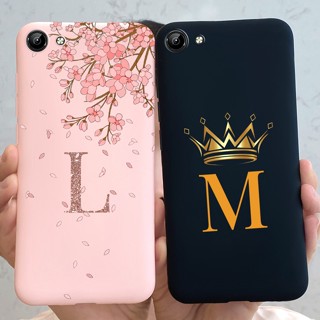 เคสซิลิโคนนิ่ม ลายตัวอักษร เนื้อแมตต์ สําหรับ Vivo Y71 Vivo 1801 Y71i Y71A Vivo 1724 Y 71 Y71i Y71A