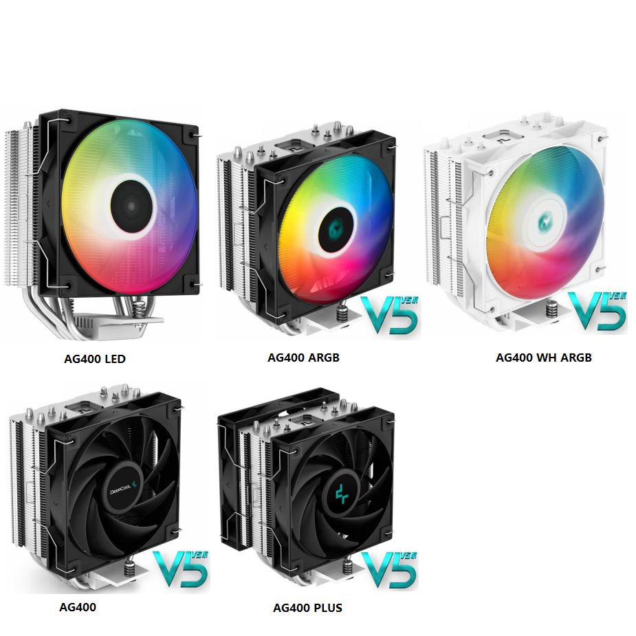 Deepcool AG400 ท่อระบายความร้อน CPU 4 ท่อ GAMMAXX 220W สําหรับ LGA1700 1200 115x AM5 AM4