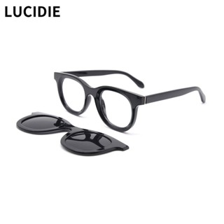 Lucidie แว่นตากันแดด เลนส์โพลาไรซ์ TR90 แม่เหล็ก เบาพิเศษ แฟชั่น สําหรับผู้ชาย และผู้หญิง T1935