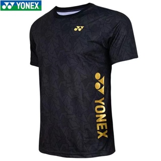 ใหม่ YONEX เสื้อแบดมินตัน แขนสั้น ระบายอากาศ แบบแห้งเร็ว สําหรับผู้ชาย และผู้หญิง ฝึกซ้อมแบดมินตัน