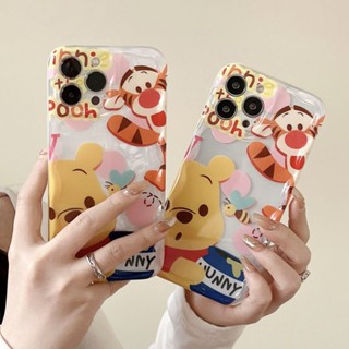 เคสโทรศัพท์มือถือแบบใส กันกระแทก ลายหมีทิกเกอร์น่ารัก สําหรับ iPhone 14Pro max case 13Pro max 12Pro max 14Pro 13 Pro 12 Pro 14 13 12 11