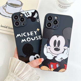 เคสซิลิโคนนิ่ม ลายมิกกี้เมาส์ สําหรับ iPhone 11 12 13 14 Pro Max 6 6S 7 8 Plus