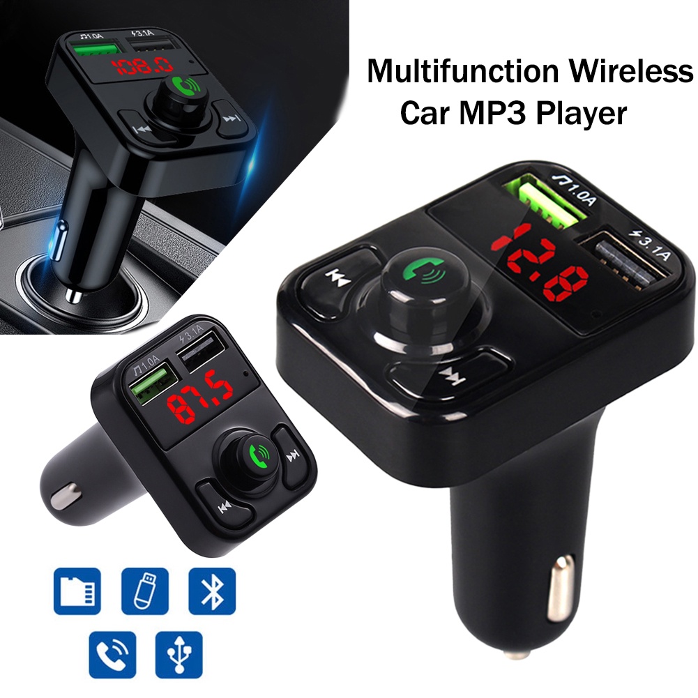 บลูทูธรถยนต์ AUX Car Mp3 Player bluetooth เครื่องเล่นmp3ในรถ | Shopee ...
