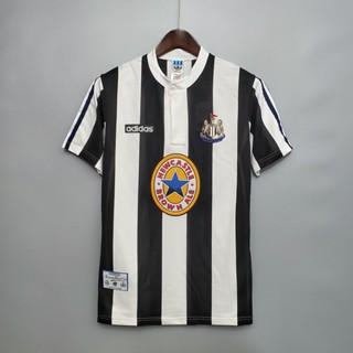 เสื้อกีฬาแขนสั้น ลายทีมชาติฟุตบอล NUFC 95-97 ชุดเหย้า สไตล์เรโทร