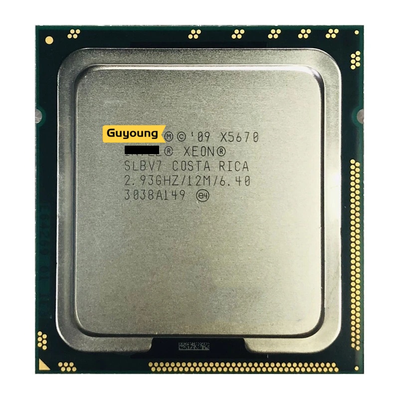 โปรเซสเซอร์ Xeon X5670 2.933 GHz ใช้แล้ว หกคอร์ สิบสองเธรด 12M 95W LGA 1366