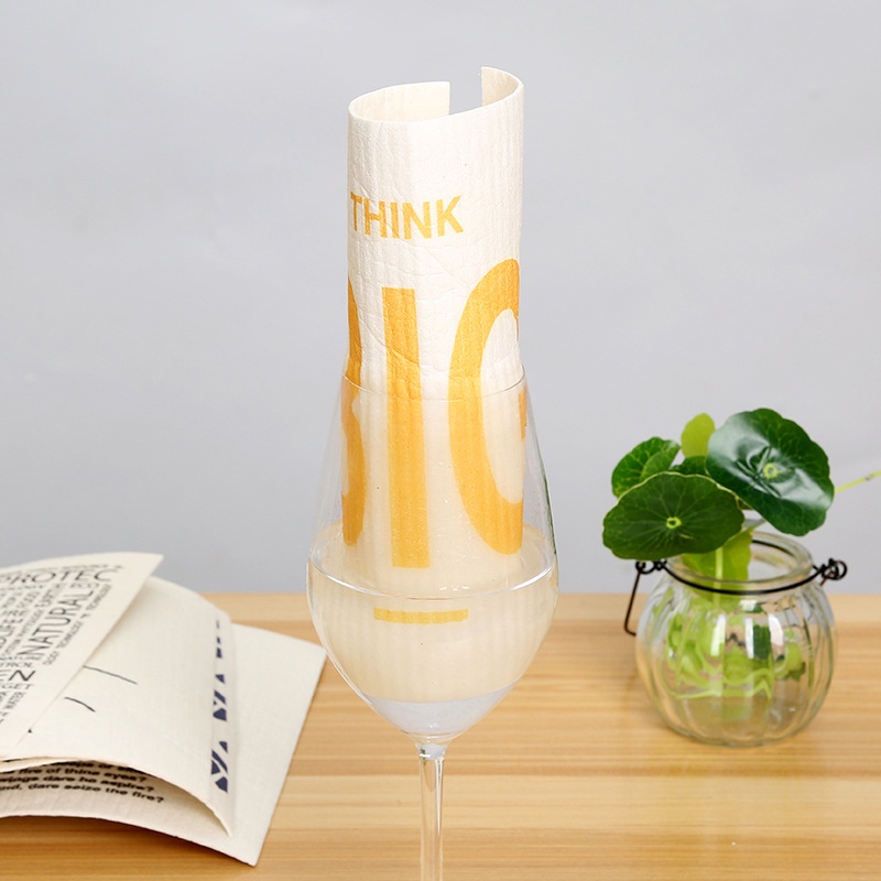 ผ้าเช็ดจาน ผ้าฝ้าย ย่อยสลายได้ ใช้ซ้ําได้ สไตล์เยอรมนี - รูปที่ 4