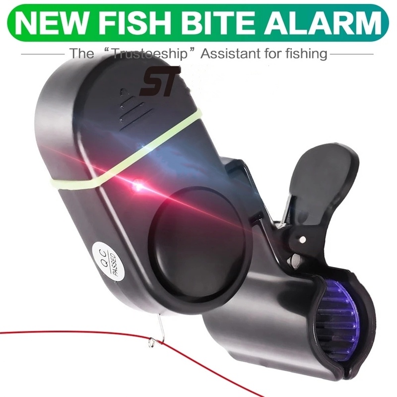 【CUNDA】  อุปกรณ์แจ้งเตือนเมื่อปลากินเบ็ด Fishing Alarm bell สัญญาณเตือนตกปลาอิเล็กทรอนิกส์ ไฟ  กระดิ่งแจ้งเตือนปลากินเบ็ดไฟฟ้า แบบมีเสียงเตือน สําหรับตกปลา อุปกรณ์แจ้งเตือนปลากินเหยื่อไฟฟ้า ใช้แบตเตอรี่ สําหรับตกปลากลางวัน และกลางคืน LED อุปกรณ์ตกปลา