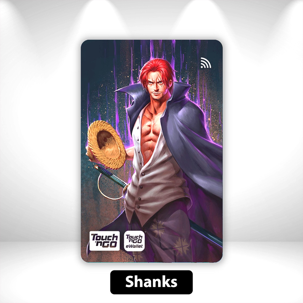 [One Piece] Shanks - สติ๊กเกอร์สัมผัส n Go TNG NFC CHIP Card Skincard โดย Sticko Manga