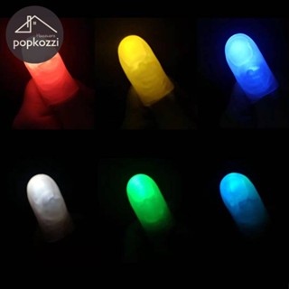 Popkozzi พร็อพนิ้วหัวแม่มือ ไฟคริสต์มาส LED 2 ชิ้น