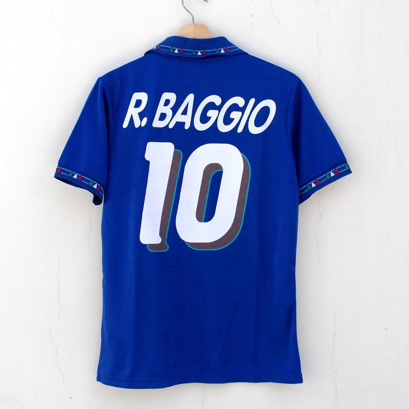 1994 Italy Home Away Soccer Jersey Thai R.BAGGIO Adult Football SHirts 94 CUp