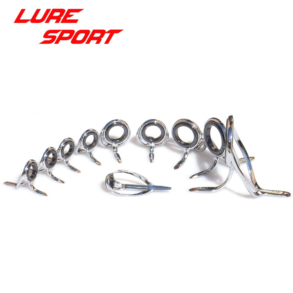 Luresport Top และคู่มือชุด Casting Rod 9 ชิ้น 10 ชิ้น MN20 คู่มือชุด Rod Building component ซ่อมเสาตกปลา DIY อุปกรณ์เสริม