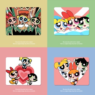 Sancheng3cby Powerpuff แผ่นรองเมาส์ คีย์บอร์ดแล็ปท็อป แบบหนา ขนาดกลาง สําหรับนักเรียนหญิง ผู้ชาย