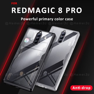 【เคส+กระจกนิรภัย】Nubia Redmagic 8 8s Pro Plus เคสโทรศัพท์อะคริลิคใส แบบแข็ง