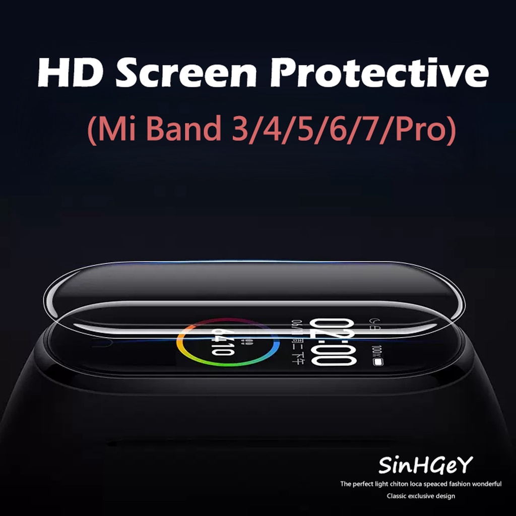 Mi Band 3/4/5/6/7 ฟิล์มป้องกันหน้าจอ ป้องกัน Xiaomi ไม่ใช่กระจกนิรภัย