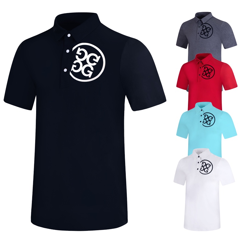 【G/FOUR】G4 ใหม่ เสื้อยืดแขนสั้น คอปกตั้ง ระบายอากาศ แห้งเร็ว เหมาะกับฤดูใบไม้ผลิ ฤดูร้อน สําหรับผู้ชาย T2338