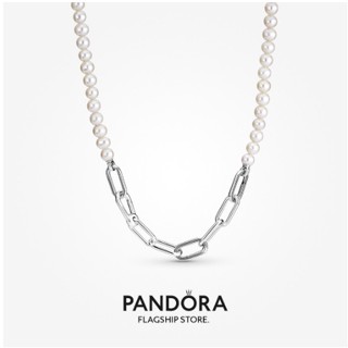 Pandora ME สร้อยคอมุกน้ําจืด (45 ซม.)