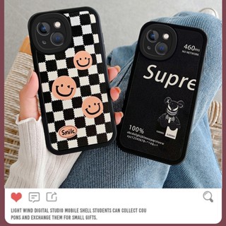 เคสโทรศัพท์มือถือ ซิลิโคนนิ่ม TPU กันรอยเลนส์กล้อง ลายหน้ายิ้ม สําหรับ Samsung A23 A32 A52 A52s A53 5G S20 S21 S22 S23 Plus Ultra FE | Qf 49