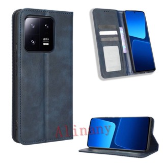 กรณี Xiaomi Mi 13 ฝาครอบกรณี Flip Leather Phone Casing Xiaomi 13 Back Cover