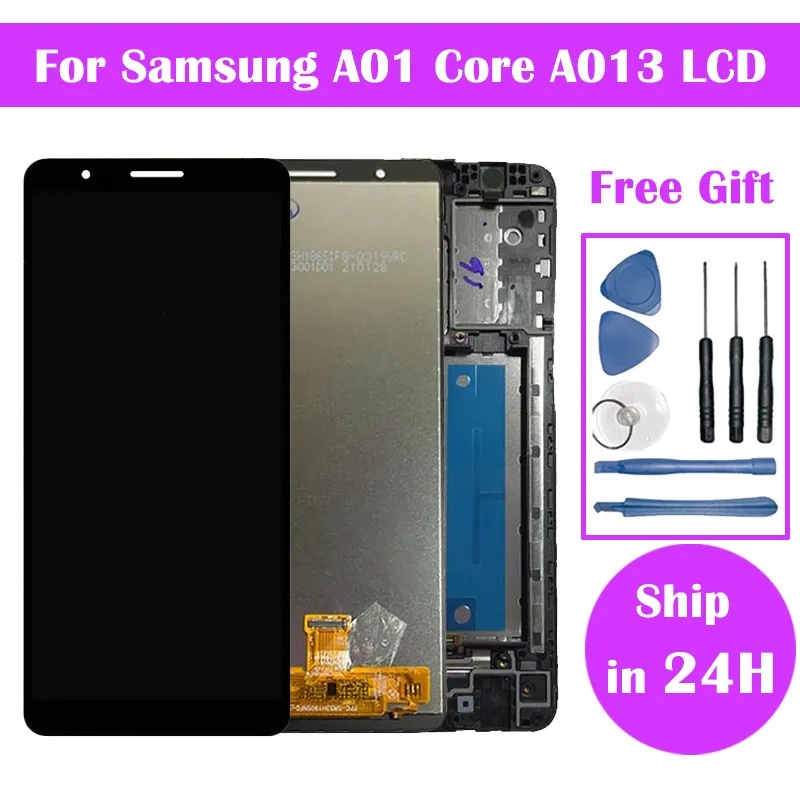 สําหรับ Samsung Galaxy A01 Core A013 A013F A013G A013M จอแสดงผล Lcd ชุดหน้าจอสัมผัสแบบดิจิตอล