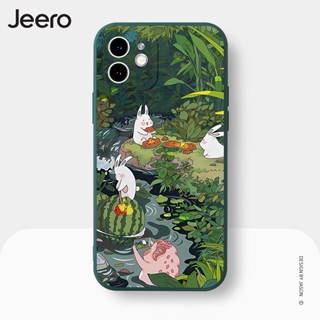 Jeero เคสไอโฟน เคสซิลิโคนนุ่มกันกระแทกการ์ตูนตลก เคสโทรศัพท์ Compatible for iPhone 15 14 13 12 11 Pro Max SE 2020 X XR XS 8 7 6 6S Plus พลัส HFE1969