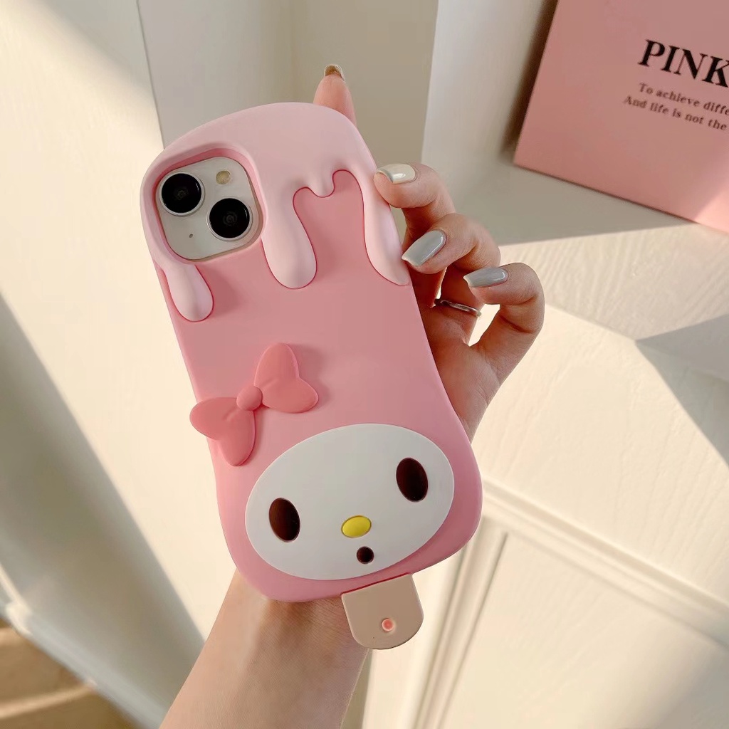 OPPO Reno 7 5 F11 A3S A31 A9 A5 2020 A3 4G 5G R17 A96 Melody ซิลิโคนไอศกรีมเคสโทรศัพท์