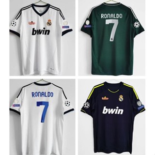 เสื้อกีฬาแขนสั้น ลายทีมชาติฟุตบอล Ronaldo 12-13 RMD ชุดเหย้า สไตล์เรโทร