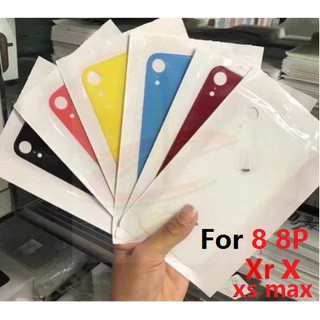 ฝาหลัง สําหรับ 8 Plus Xr X Xs Max (รูใหญ่) กระจกด้านหลัง