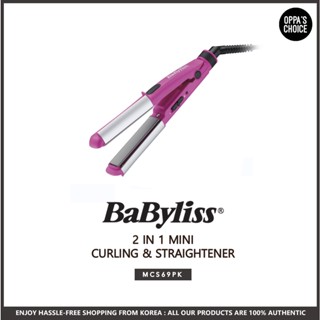 BABYLISS MINI CURLING &amp; STRAIGHTENER (MCS69PK)