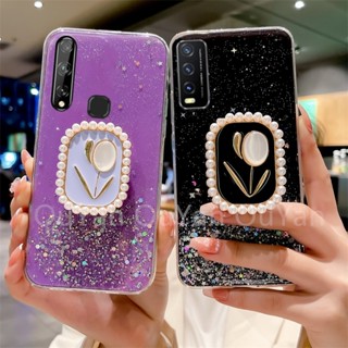 เคสดอกไม้สี่เหลี่ยมสำหรับ Vivo Y20 Y20i Y20s Y11s Y12s Y19 Y17 Y15 Y12 Y11 Y51 Y31 2021