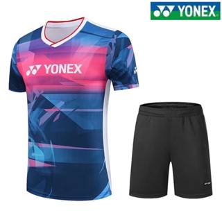 Yonex ใหม่ เสื้อกีฬาแบดมินตัน แขนสั้น แบบแห้งเร็ว สําหรับเด็กผู้ชาย และผู้หญิง