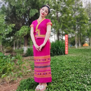 Xishuangbanna ชุดไทยสวย, กระโปรงห่อ dai choli รัดรูป, Ф ๑ ๑ ๑