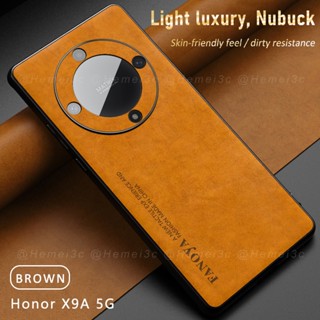 เคสโทรศัพท์หนัง แบบแข็ง สําหรับ Honor X9a X7a 5G