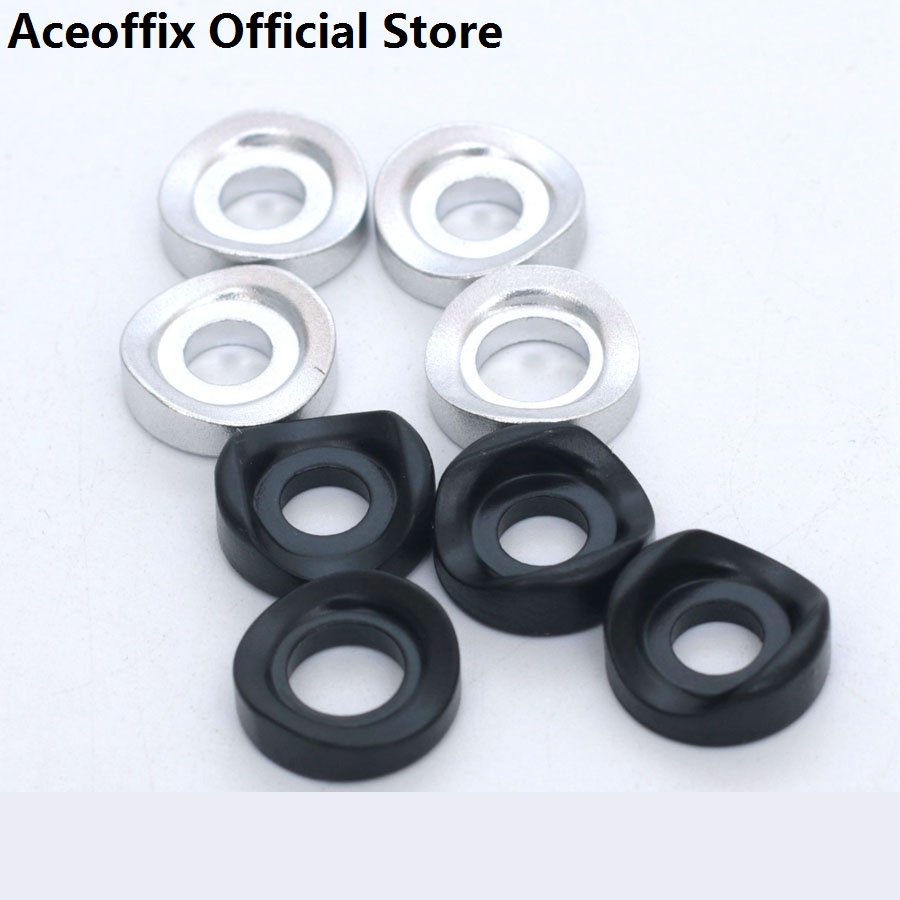 Aceofix เครื่องซักผ้าเบรคสําหรับ Brompton จักรยานด้านหน้าด้านหลังส้อมครึ่งวงกลมเบรคปะเก็น CNC อลูมิเนียม 5.6g
