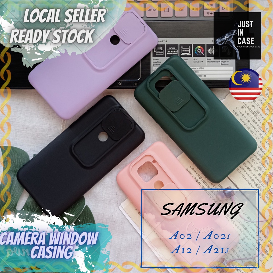 Samsung Galaxy A02 Samsung Galaxy A02S Samsung Galaxy A12 Samsung Galaxy A21S สไลด์หน้าต่างกล้องเลนส