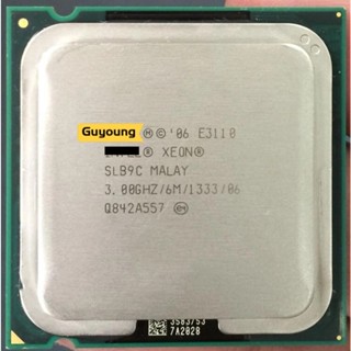 Xeon E3110 ซ็อกเก็ตโปรเซสเซอร์ CPU 3.0Ghz 6M 1333GHz 775