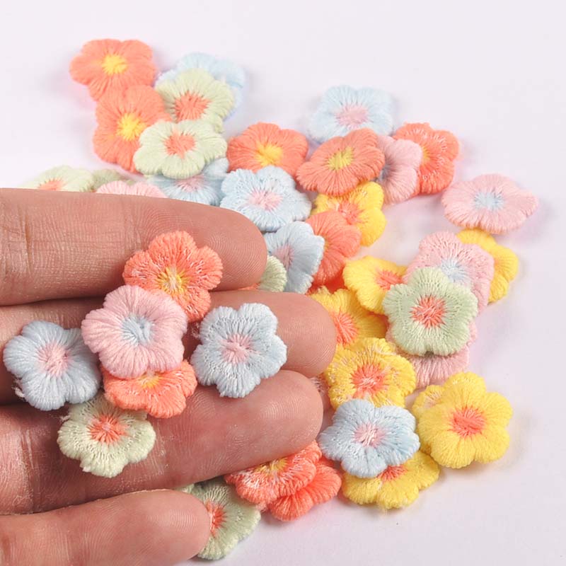 50 ชิ้นน่ารักขนาดเล็กแปดกลีบดอกไม้ Appliques สําหรับ Diy Trims อุปกรณ์เสริม Stick-On เย็บบนแพทช์ Handmade อุปกรณ์ 16 มิลลิเมตร CP3040 - รูปที่ 2