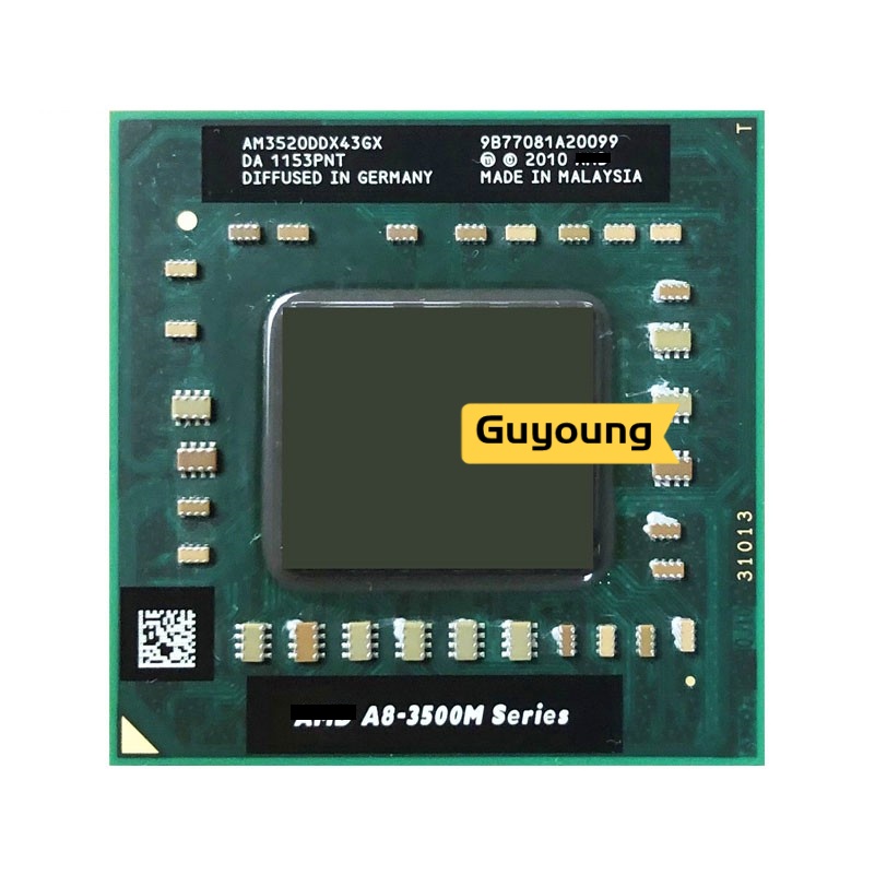 Laptop CPU A8 3520M A8-3520m Socket FS1 CPU 4M Cache 1.6GHz/Quad-Core Notebook processor