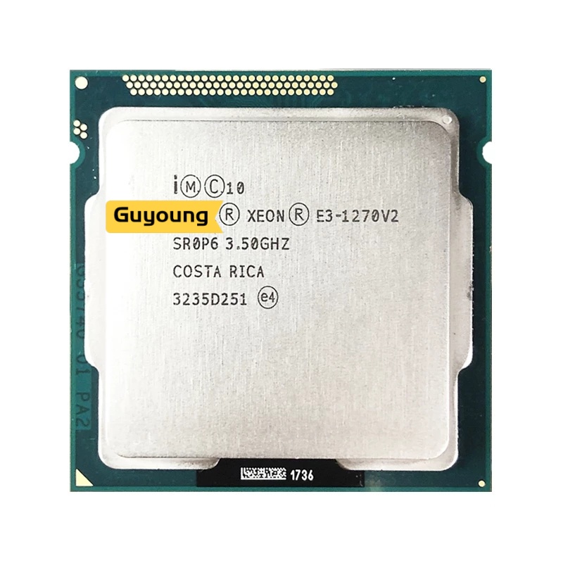 โปรเซสเซอร์ Xeon E3-1270 V2 E3 1270V2 โปรเซสเซอร์ Quad-Core E3-1270V2 LGA1155 สำหรับเดสก์ท็อป
