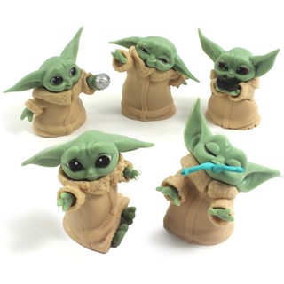 สินค้าใหม่ ถุงมือ ลายการ์ตูน Star Wars Baby Yoda Mandalorian 5 OPP ขนาด 6-7 ซม. สําหรับสํานักงาน