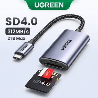 Ugreen อะแดปเตอร์การ์ดรีดเดอร์ Type-C เป็น TF SD SD4.0 สําหรับ ipad แล็ปท็อป